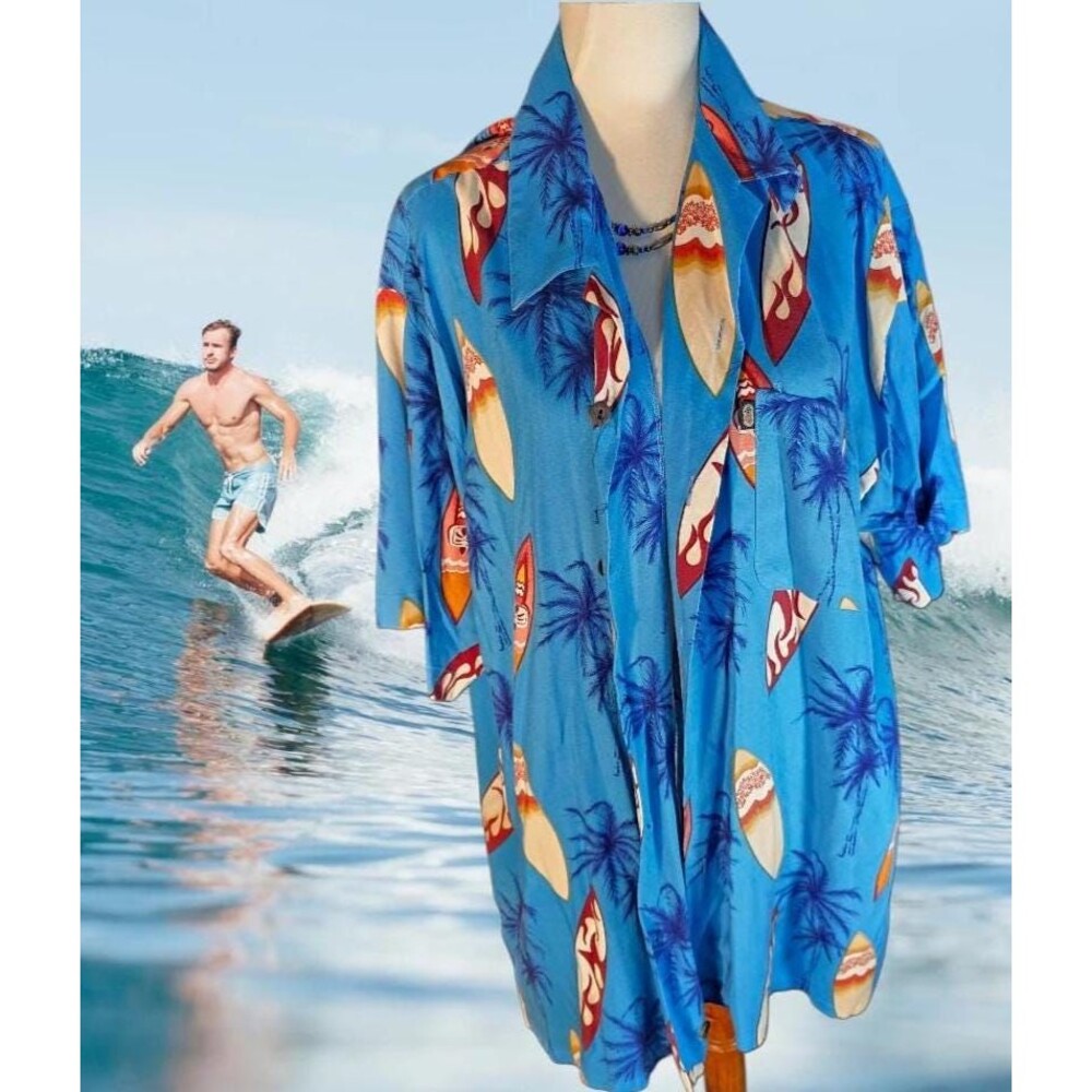 Surfboard pattern Vintage Hawaiian Shirt